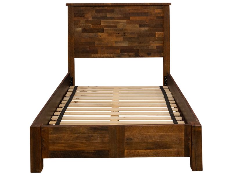 Barnwood Americana Bed with Rail System - Cal King 4