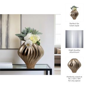 HAXTON GOLD VASE 18 (IN) 10