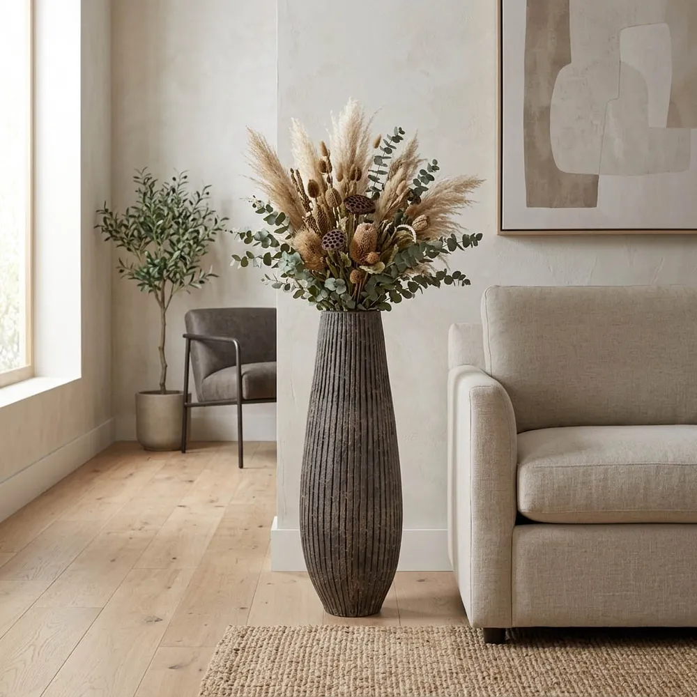 BRAMFORD BLACK VASE 32 (IN)
