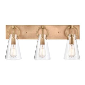 Gabby 23'' Wide 3-Light Vanity Light - Brass 1