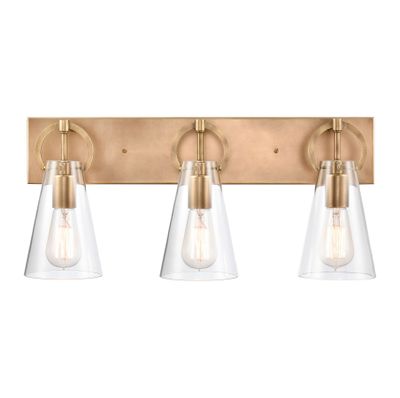 Gabby 23″ Wide 3-Light Vanity Light - Brass