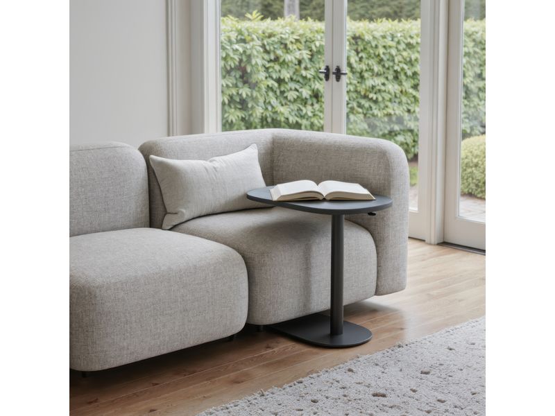 Buddy Adjustable Rotating Side Table Gray 13