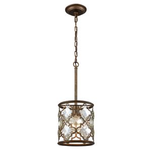 Armand 8'' Wide 1-Light Mini Pendant - Weathered Bronze 1