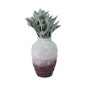 BRAMHOLM PINK GLASS VASE 12 (IN) 3