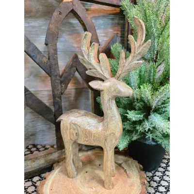 Large Chunky Deer 12x7in