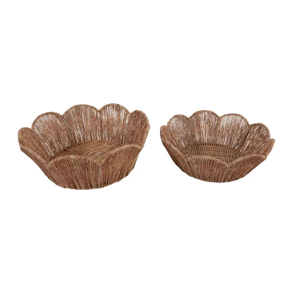 YATESGATE SET OF 2 BROWN BOWLS 5 (IN)
