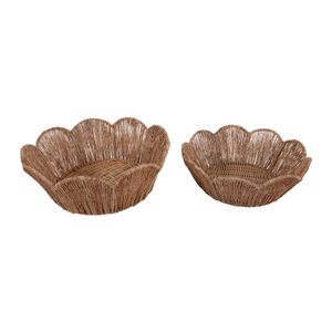 YATESGATE SET OF 2 BROWN BOWLS 5 (IN) 1