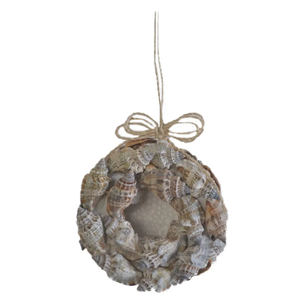 3-1/2" STROMBUS SHELL WREATH ORNAMENT