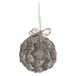 3-1/2" STROMBUS SHELL WREATH ORNAMENT 1
