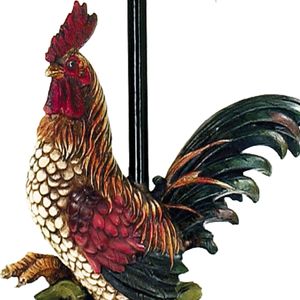 Petite Rooster 19'' High 1-Light Table Lamp - Multicolor 3