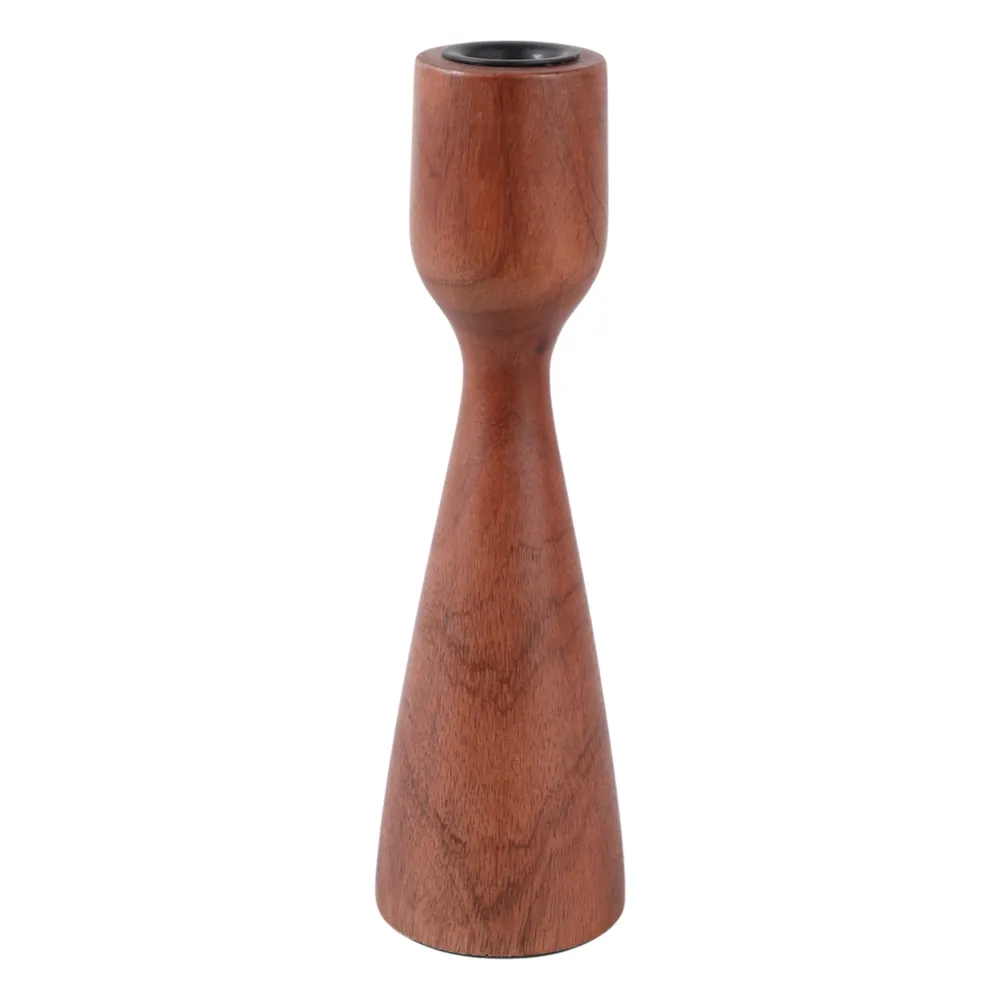 FARLEYSIDE BROWN CANDLE HOLDER 10 (IN)