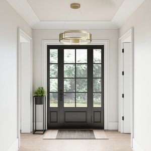 Fashionista 24'' Wide Integrated LED Chandelier - Bronze 7