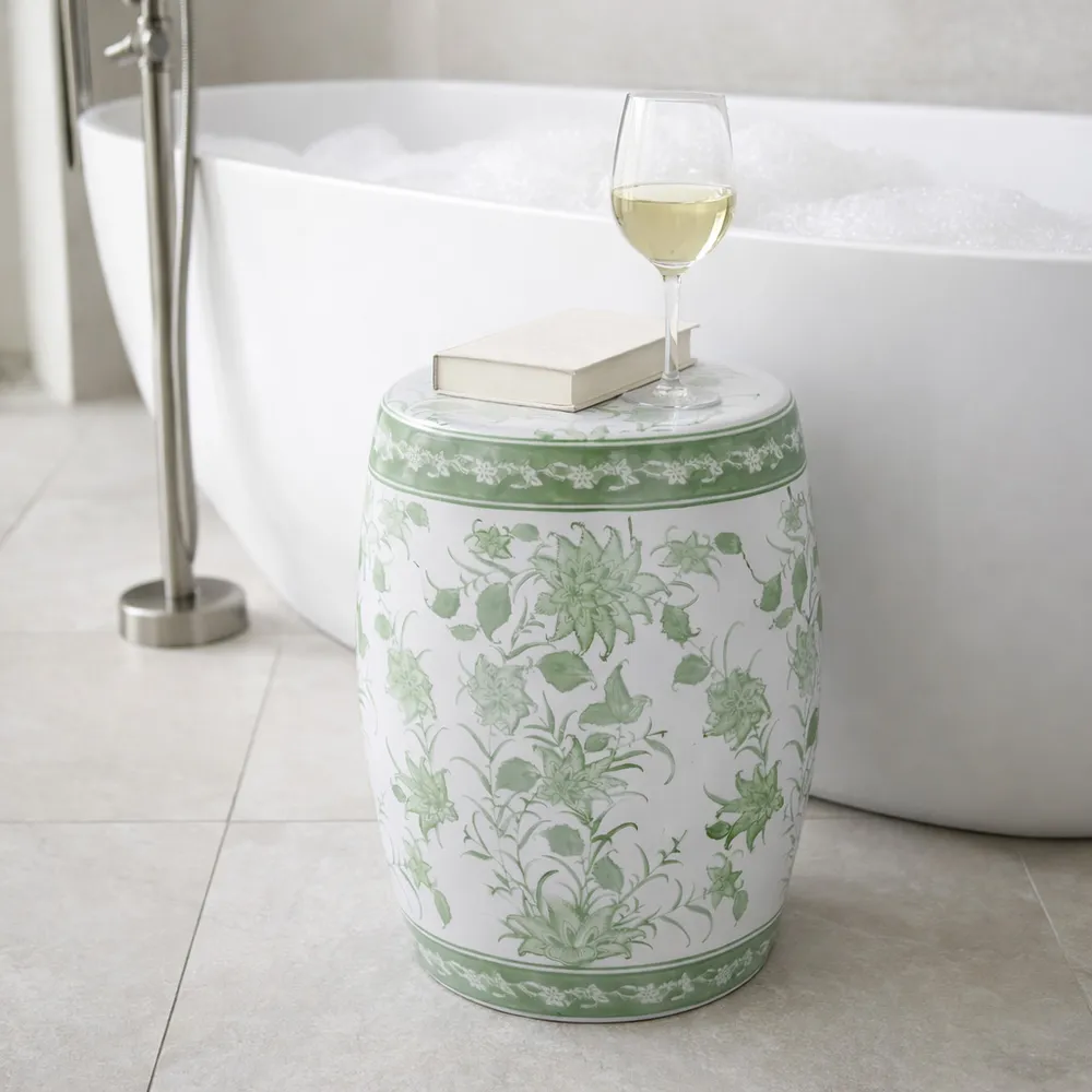 HUNTERDALE GREEN GARDEN STOOL 18 (IN)
