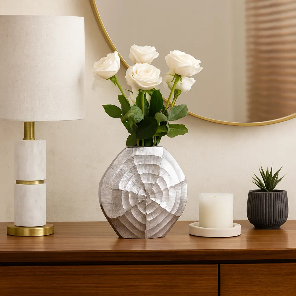 COLTONBEACH SILVER VASE 11 (IN)