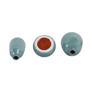 FARGOSIDE SET OF 3 GREEN VASES 9 (IN) 7