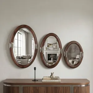 HATTONLEY SET OF 3 BROWN MIRRORS 22 (IN) 2