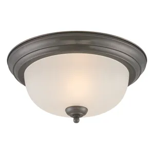 Harmony 12'' Wide 1-Light Flush Mount - Painted Bronze 1