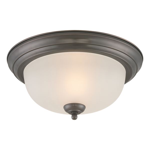 Harmony 12'' Wide 1-Light Flush Mount - Painted Bronze