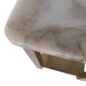 ADLERBURN WHITE TABLE 25 (IN) 8