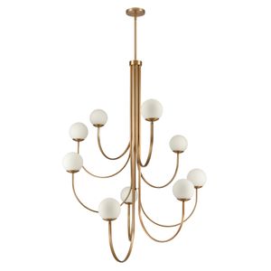 Caroline 44'' Wide 9-Light Chandelier - Brushed Gold 2