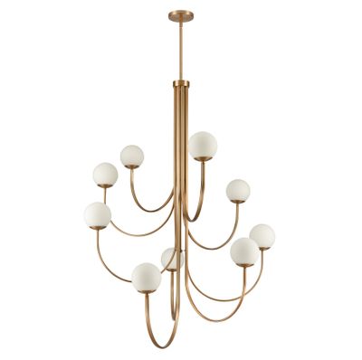 Caroline 44'' Wide 9-Light Chandelier - Brushed Gold