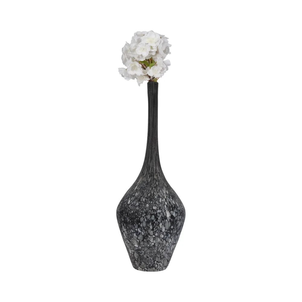 DOUGALROSE GRAY GLASS VASE 21 (IN)