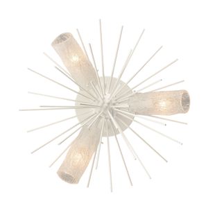 Sea Urchin 20'' Wide 3-Light Semi Flush Mount - White Coral 4