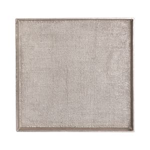 Square Linen Texture Tray - Set of 2 Nickel 5