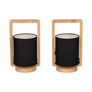 RHEA SET OF 2 BROWN LAMPS 11 (IN) 1