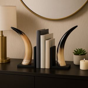 KNOXSHAW SET OF 2 BLACK BOOKENDS 14 (IN) 11