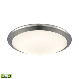 Clancy 12'' Wide 1-Light Flush Mount - Chrome 1