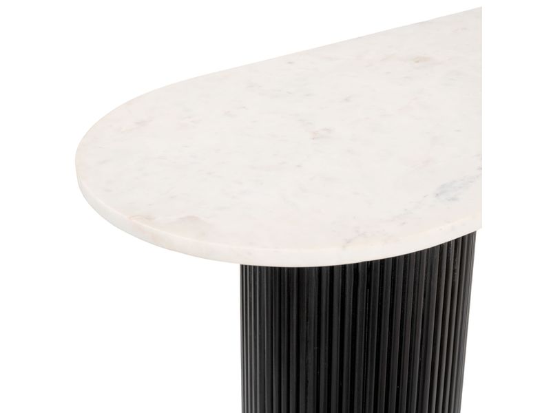 Izola Console Table White & Black 6