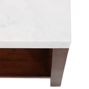 BAKERCLIFF WHITE TABLE 23 (IN) 8