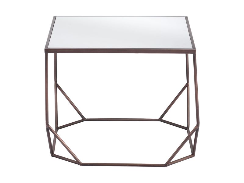 Arzon Coffee Table Set Bronze 8