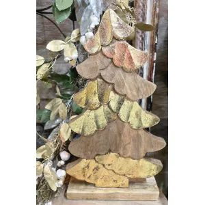 Natural and Golden Tree 16.5x9.5x2in 1