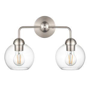Astoria 15.75'' Wide 2-Light Vanity Light - Brushed Nickel 2