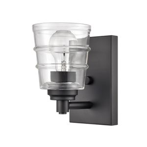 Pulsate 4.5'' Wide 1-Light Vanity Light - Matte Black 3