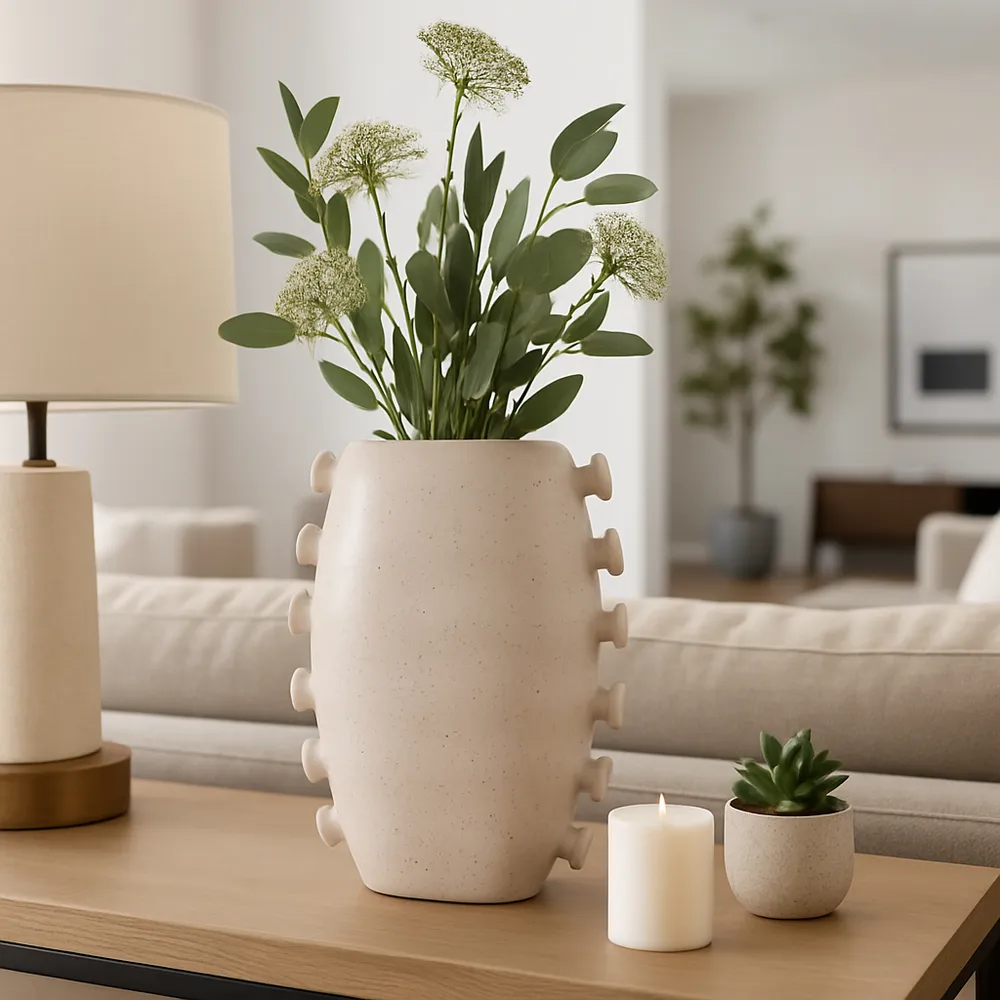 CRANEHOLM IVORY VASE 12 (IN)