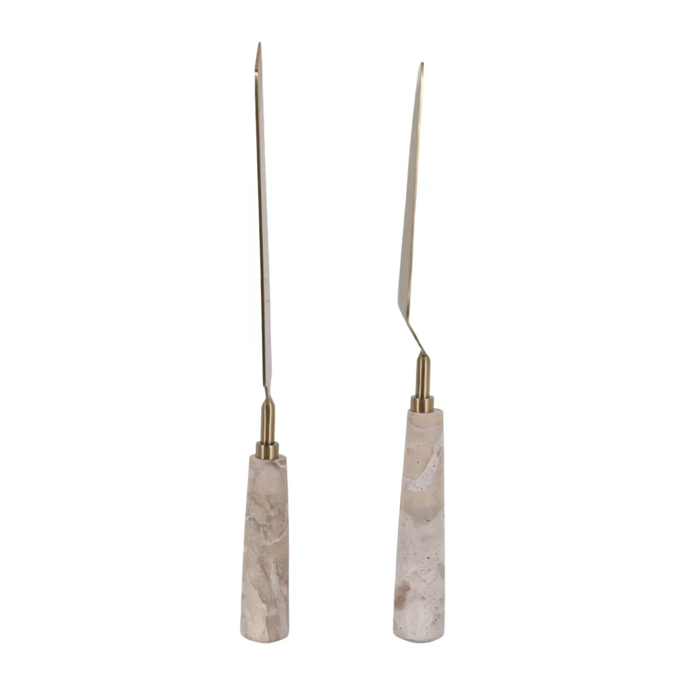ALDEROAK SET OF 2 TAN SERVEWARE 1 (IN)