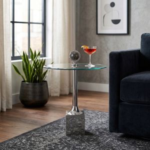 MERCER SILVER TABLE 23 (IN) 12
