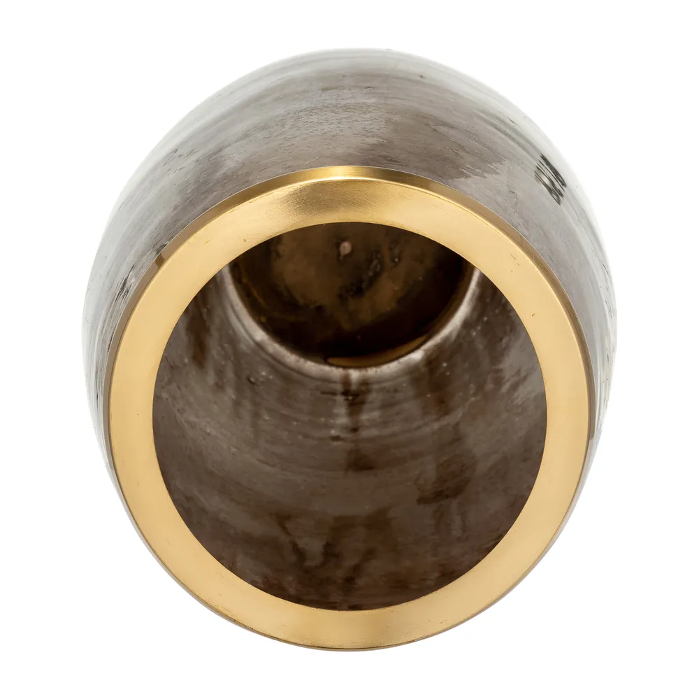 NORAWOOD GOLD GLASS VASE 24 (IN)