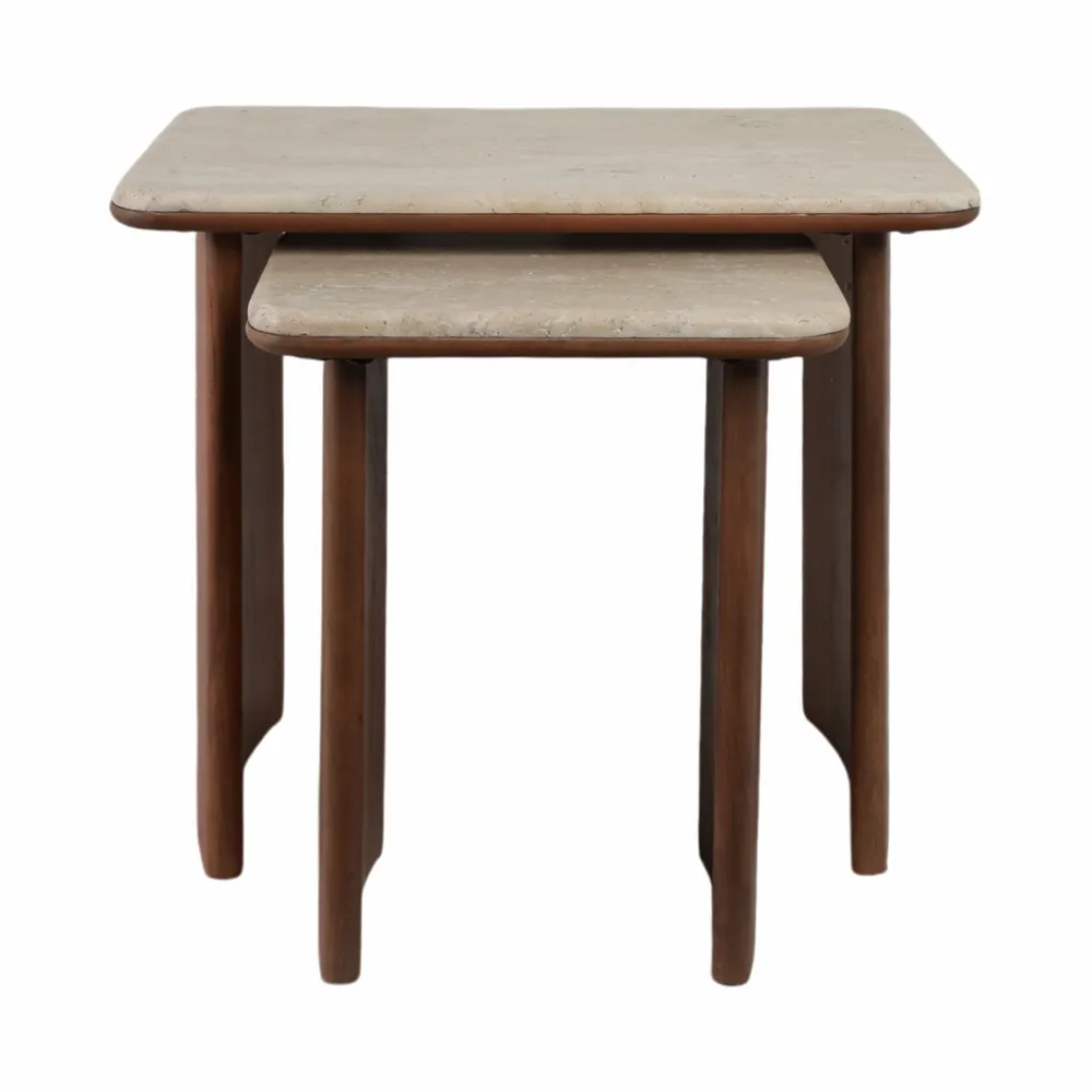 ARMONHAVEN SET OF 2 BROWN TABLE 21 (IN)