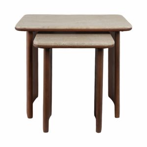 ARMONHAVEN SET OF 2 BROWN TABLE 21 (IN) 6