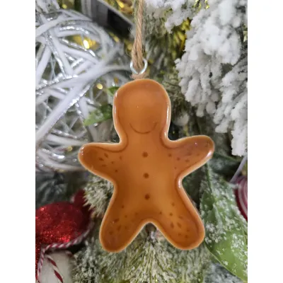 Gingerbread Ornament 3.5x3in