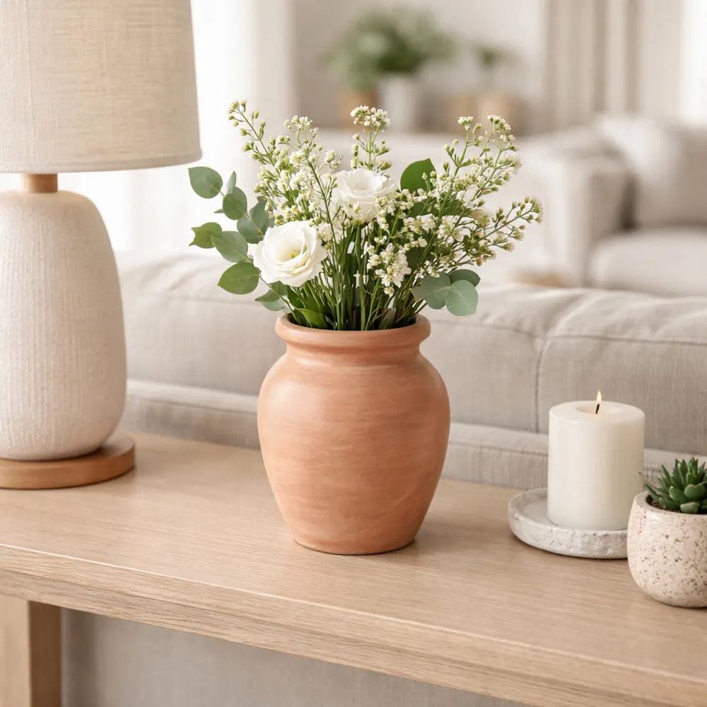 HAWLEYWORTH BROWN VASE 7 (IN)