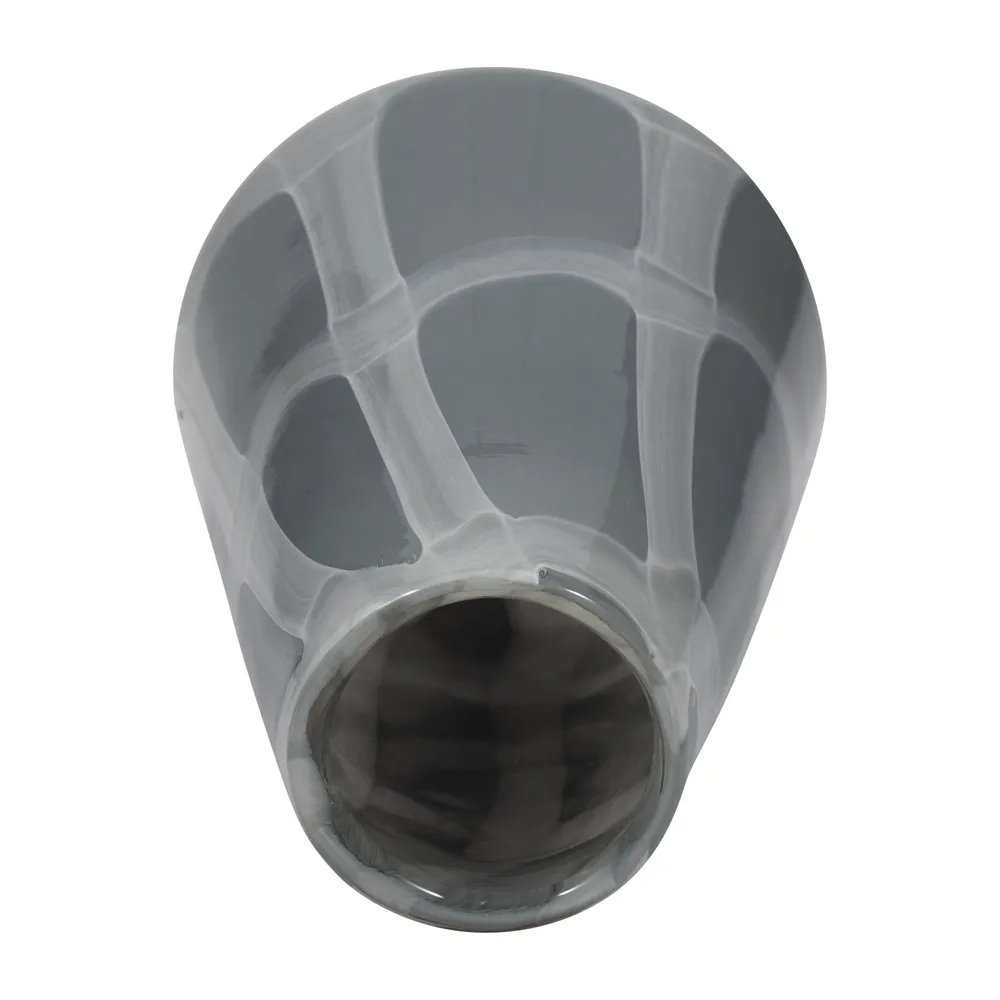 DIGBYDALE GRAY GLASS VASE 9 (IN)
