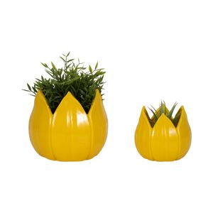 GENTRYWIND SET OF 2 YELLOW PLANTER 7 (IN) 3