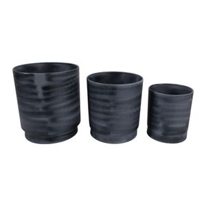 COVECLIFF SET OF 3 GRAY PLANTER 13 (IN) 4