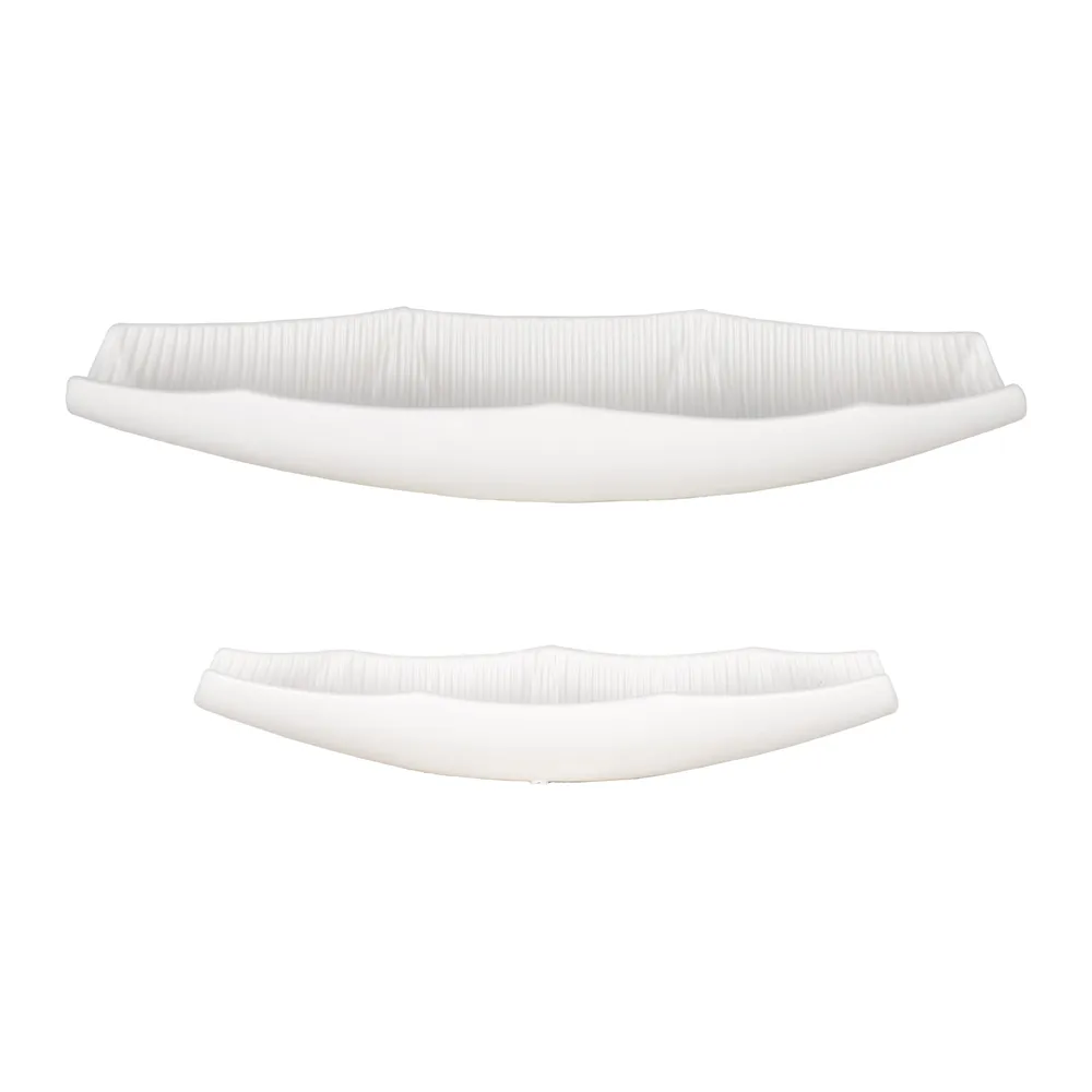 KIRBYVALE SET OF 2 WHITE BOWLS 3 (IN)