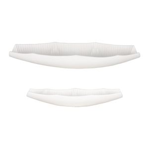 KIRBYVALE SET OF 2 WHITE BOWLS 3 (IN) 1